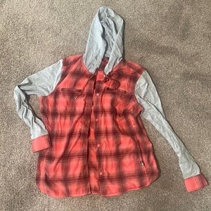 Hooded flannel